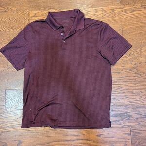 Haggar Men's Short-Sleeve Polo in Dark Brown